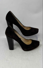 Load image into Gallery viewer, Michael Kors Womens Brown Leather Slip-On Block Platform Heels Size 7.5M