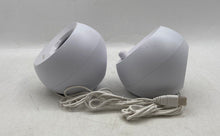 Load image into Gallery viewer, Set Of 2 Pcs Creative Pebble V3 Model MF1680 White Desktop Speakers Not Tested
