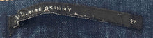Load image into Gallery viewer, Banana Republic Womens Blue Premium Denim High-Rise Button Front Skinny Jeans 27