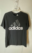 Load image into Gallery viewer, Adidas Mens Black Graphic Print Short Sleeve Crew Neck Pullover T-Shirt Size M