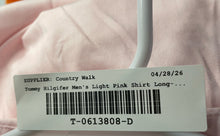 Load image into Gallery viewer, Tommy Hilfiger Mens Light Pink THFlex Supima Long Sleeve Dress Shirt Sz 16 34/35
