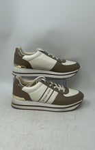 Load image into Gallery viewer, Michael Kors Womens Monique Beige White Lace-Up Sneaker Shoes Size 10M