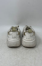 Load image into Gallery viewer, Michael Kors Girls Rallye White Gold Low Top Lace-Up Sneakers Shoes Size 12
