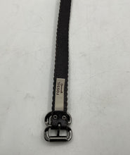 Load image into Gallery viewer, Fossil Womens BT4028001 Black Leather Scalloped Buckle Fashion Belt Size Large