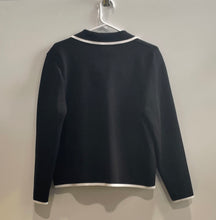 Load image into Gallery viewer, Zara Womens Black Long Sleeve Pockets Button Front Cardigan Sweater Size XL