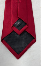 Load image into Gallery viewer, Pronto Uomo Mens Red Silk Formal Adjustable Designer Pointed Tie