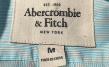 Load image into Gallery viewer, Abercrombie & Fitch Mens Light Blue Long Sleeve Button-Up Shirt Size Medium