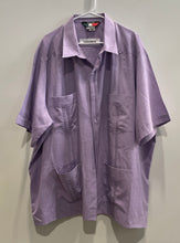 Load image into Gallery viewer, D'Accord Mens Purple Short Sleeve Collared Pockets Button-Up Shirt Size 3X