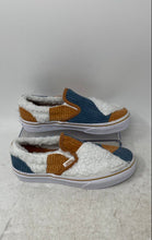 Load image into Gallery viewer, Vans Kids Blue Khaki White Round Toe Slip-On Shoe Size 10 With Tag