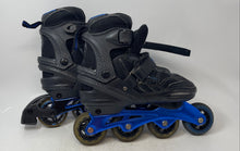 Load image into Gallery viewer, Schwinn Unisex ABEC 7 Black Blue Ratchet Buckle Adjustable Inline Skates Sz 8/9