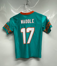Load image into Gallery viewer, NFL Team Apparel Boys Green Miami Dolphins Jaylen Waddle #17 Jersey Sz XS W/ Tag