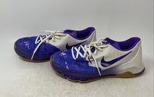 Load image into Gallery viewer, Nike Boys KD 8 846228-100 White And Purple Lace-Up Basketball Shoes Size 7Y