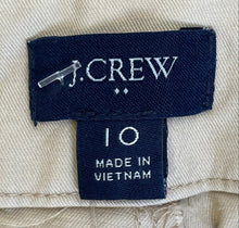 Load image into Gallery viewer, J.Crew Womens Khaki Flat Front Stretch Slash Pockets Chino Shorts Size 10