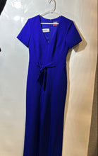 Load image into Gallery viewer, Vince Camuto Womens Blue Short Sleeve Back-Zip One-Piece Jumpsuit Size 6