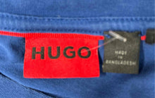 Load image into Gallery viewer, Hugo Boss Mens Blue Graphic Print Short Sleeve Pullover T-Shirt Size Medium
