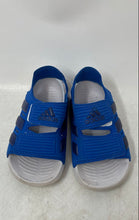 Load image into Gallery viewer, Adidas Kids Altaswim 2.0 ID0308 Blue Leather Hook & Loop Slingback Sandals Sz 7K