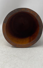 Load image into Gallery viewer, Vintage Brown Floral Hand-Carved Wood 3 Pcs Footed Mortar And Pestle Set