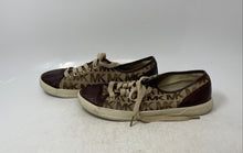 Load image into Gallery viewer, Michael Kors Womens City Brown Monogram Leather Cap Toe Sneakers Shoes Size 10M