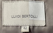 Load image into Gallery viewer, Luigi Bertolli Womens Dark Taupe Long Sleeve Peak Lapel One-Button Blazer Sz 42
