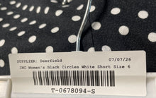 Load image into Gallery viewer, INC International Concepts Womens Black White Polka Dot Chino Shorts Size 6