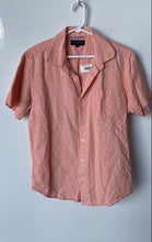 Load image into Gallery viewer, Banana Republic Mens Orange Short Sleeve Slim-Fit Button-Up Shirt Size M
