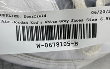 Load image into Gallery viewer, Nike Boys Air Jordan 3 DM0967-106 White Gray Lace-Up Sneakers Shoes Size 6.5Y
