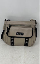 Load image into Gallery viewer, Jessica Simpson Womens Beige Pebbled Leather Adjustable Strap Crossbody Bag