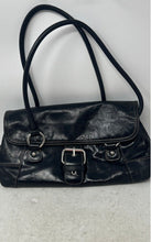 Load image into Gallery viewer, Giani Bernini Womens Black Leather Inner Pockets Double Handle Shoulder Bag