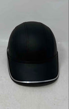Load image into Gallery viewer, Unbranded Black Safety Hard Baseball Cap Style Half Open Face Bicycle Helmet