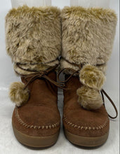 Load image into Gallery viewer, Toms Womens Brown Round Toe Mid-Calf Lace-Up Winter Snow Boots Size 6