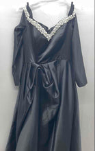 Load image into Gallery viewer, Missacc Womens Black Pearl Off The Shoulder Formal Ball Gown Dress No Size