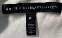 Load image into Gallery viewer, White House Black Market Womens Teal And White Sleeveless Shirt Dress Size 10