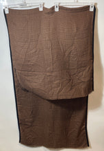 Load image into Gallery viewer, Janavi Womens Brown Black Houndstooth Rectangle Scarf With Tags & Bag