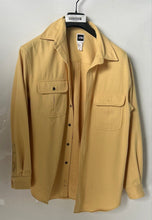 Load image into Gallery viewer, The North Face Mens Yellow Long Sleeve Collared Button-Front Shirt Jacket Size M