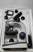 Load image into Gallery viewer, AmScope White Black Portable Monocular Compound Microscope Not Tested