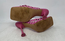 Load image into Gallery viewer, Zara Womens Pink Open Toe Slip-On Stiletto Heel Strappy Sandals Size EUR 40
