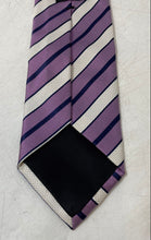 Load image into Gallery viewer, Hugo Boss Mens Purple Striped Print Tailored Adjustable Formal Designer Tie