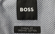 Load image into Gallery viewer, Hugo Boss Mens Gray Organic Cotton Casual Fit Collared Dress Shirt Size L 16.5