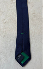 Load image into Gallery viewer, Tommy Hilfiger Mens Blue Yellow Geometric Printed Keeper Loop Pointed Tie