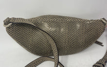 Load image into Gallery viewer, DKNY Womens Beige Snake Print Leather Solly Belt Adjustable Strap Fanny Pack Bag