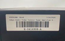 Load image into Gallery viewer, Onkyo TX-SV525 R1 Black Wired Audio Video Control Tuner Amplifier Powers On