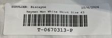 Load image into Gallery viewer, Beymen Collection Mens White Cotton Custom Long Sleeve Dress Shirt Size 43