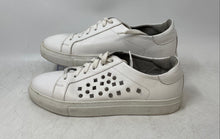 Load image into Gallery viewer, Bohemos Womens White Leather Lace-Up Round Toe Low Top Sneaker Shoes Size 39