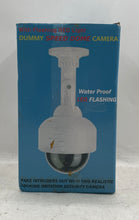 Load image into Gallery viewer, White Waterproof LED Flashing Mounted Dummy Speed Dome Camera Not Tested