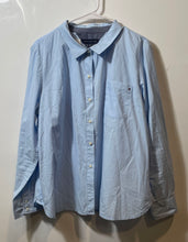 Load image into Gallery viewer, Tommy Hilfiger Mens Blue Long Sleeve Front Pocket Button-Up Shirt Size XL