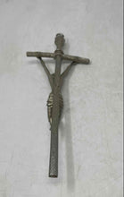 Load image into Gallery viewer, Silver Tone Religious NRI Jesus Figure Christian Wall Hanging Crucifix Cross