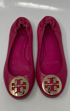 Load image into Gallery viewer, Authentic Tory Burch Womens Reva Pink Leather Slip-On Ballet Flats Sz 5.5M Worn