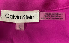 Load image into Gallery viewer, Calvin Klein Womens Pink Long Sleeve Collared Pockets Button-Up Shirt Size L