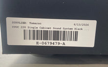 Load image into Gallery viewer, ZVOX 220 Black Single Cabinet Sound System Design Needs Power Cable Not Tested