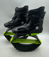 Load image into Gallery viewer, Unisex Black Green Adjustable Ratchet Buckle Jumping Skates Size EUR 36/38